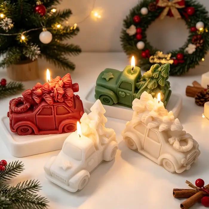 Moule en silicone pour bougie de voiture de Noël