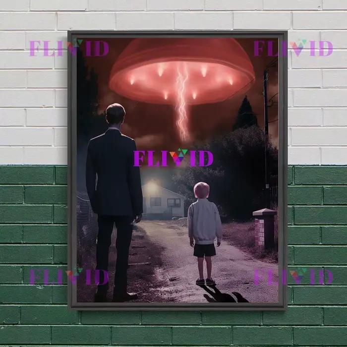 Alien Invasion Gothic Vintage Wall Art