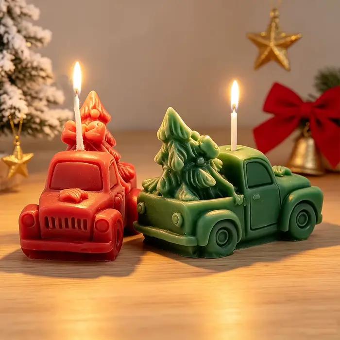Moule en silicone pour bougie de voiture de Noël