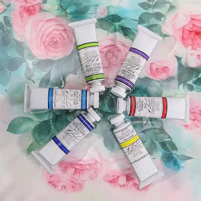 15ml 70 Couleurs AmericanM.GRAHAM De Qualité Artiste Aquarelle Peinture Tube Aquarelle Gouache Art Peintures À L'eau