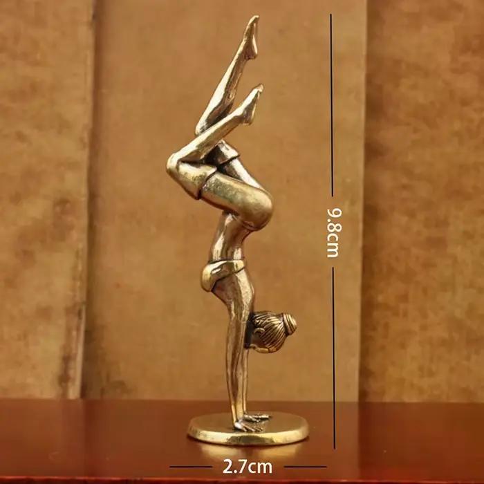 Statue de Yoga en laiton