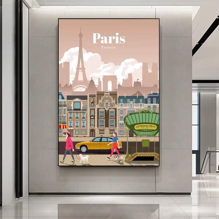 Affiche de ville de voyage de renommée mondiale moderne, peinture sur toile de Rio de Janeiro, art mural de chambre à coucher, paysage, bureau, décoration d'intérieur, cadeau de gestion