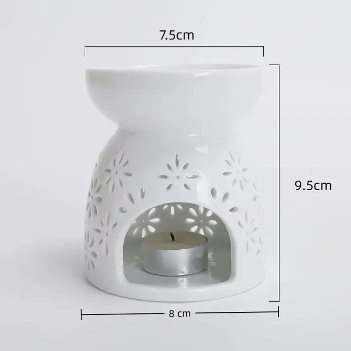 1 pièce Brûleur d'huiles essentielles et d'encens en céramique