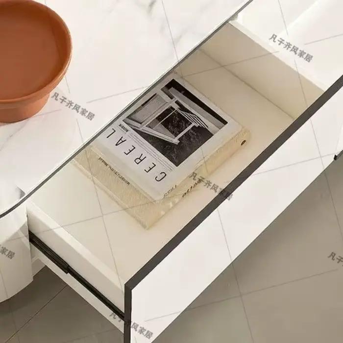 Table basse nordique design rangement de magazines Antique