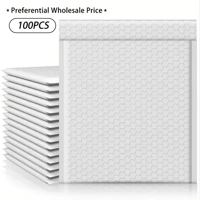 Enveloppes rembourrées XR blanches, taille 9.5x6 pouces, taille moyenne, emballage opaque, sacs d'expédition étanches à fermeture automatique
