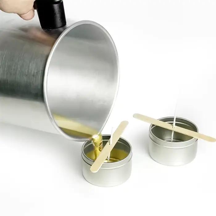Pot de fusion de cire vert armée pour fabrication de bougies, dessert et aromathérapie occasions spéciales