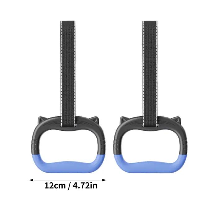 Anneaux de gymnastique avec sangles réglables, anneaux de gymnastique pour tractions, entraînement de force, équipement antidérapant, sûr et stable, résistant aux charges