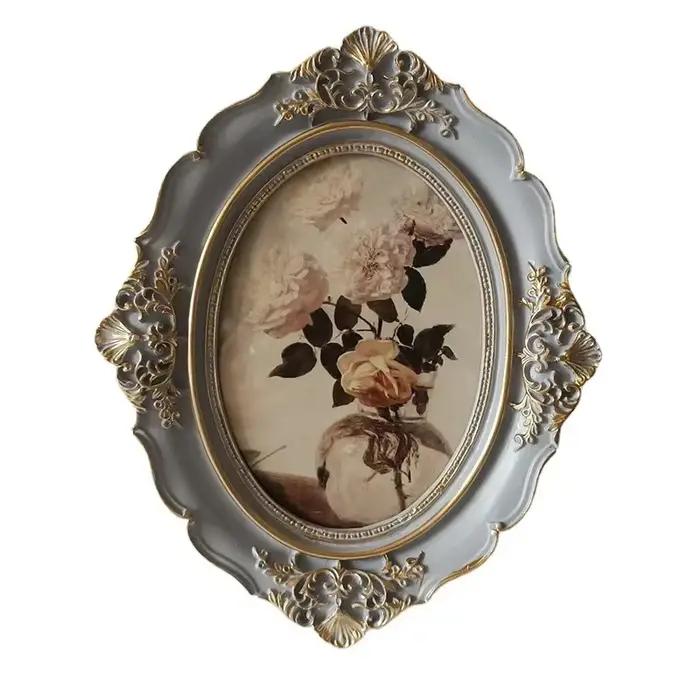 Cadre photo vintage en résine sculptée style européen cadre photo antique pour mur occasions spéciales historiques art architectural