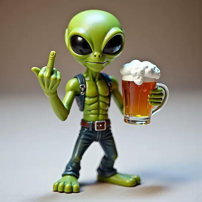 ALien Statue en résine ornement