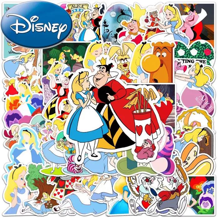 10/30/50pcs Disney Anime film Alice au pays des merveilles autocollants dessin