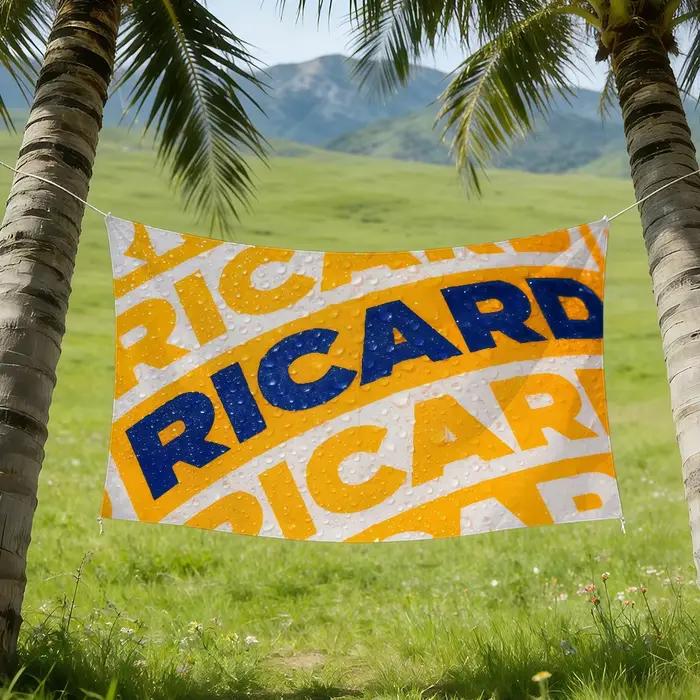 Drapeau R-Ricard-ES à la mode, pour chambre, dortoir, Camping, pique-nique, Style artistique, bannière de décoration murale pour Garage, Bar