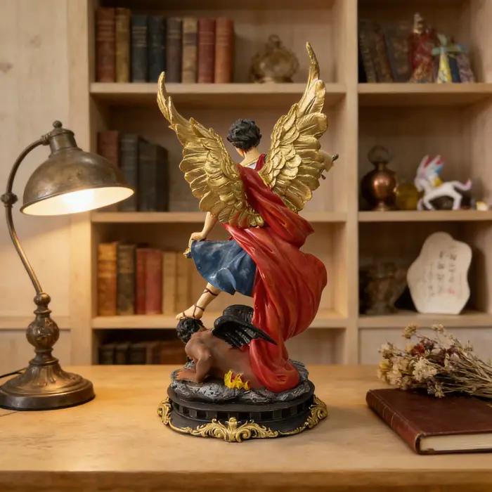 Sculpture classique de l'ange Saint Michel