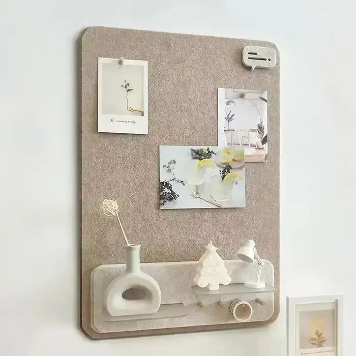 Panneau décoratif en feutre auto-adhésif pour fond de photo et organisation murale occasionnelle chambre salon bureau