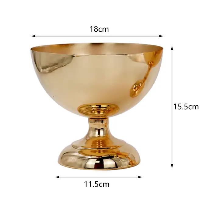 Vase à Fleurs en Métal pour Centre de Table de Mariage
