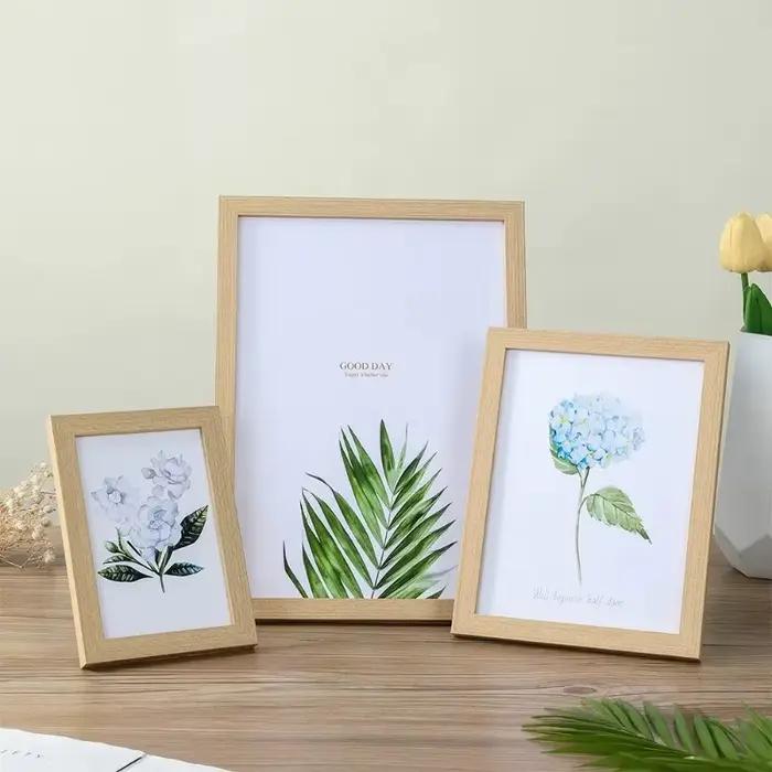 Cadre photo en bois pour accrocher au mur 10x15 15x20 20x25cm