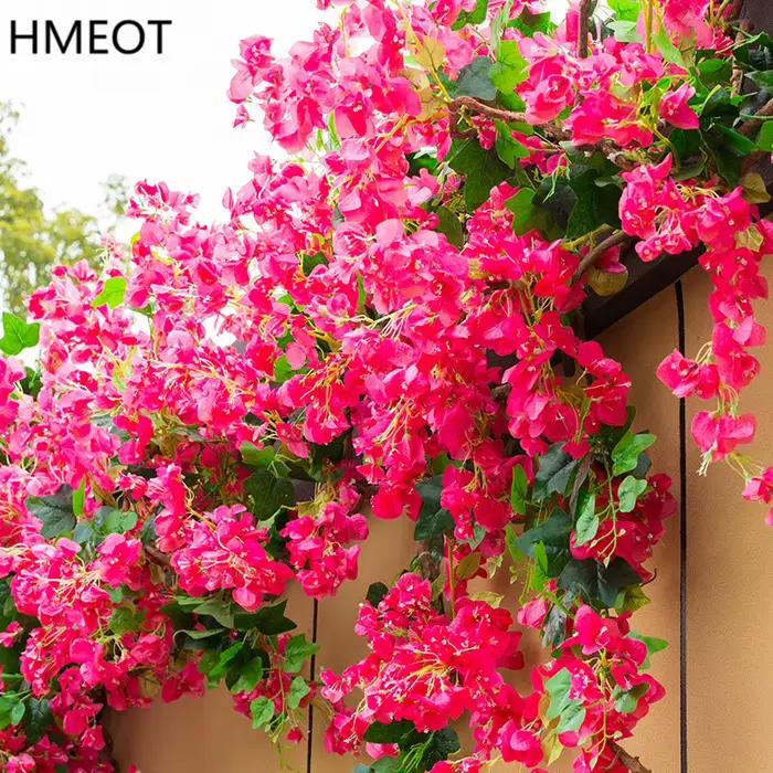 Fleur artificielle Bougainvillea en soie pour décoration de mariage, maison, jardin, occasions spéciales, anniversaires, cérémonies