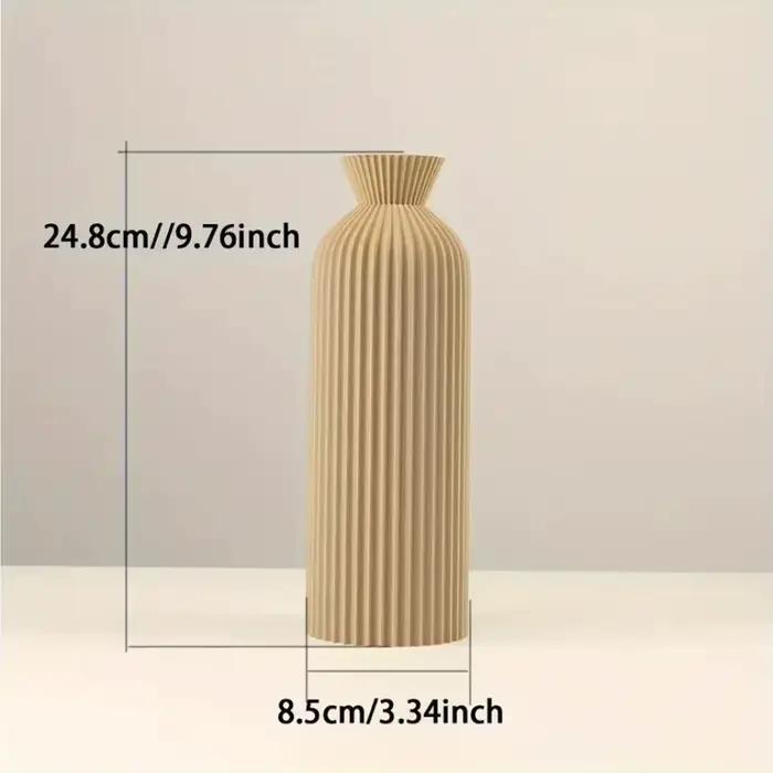 Vase en plastique élégant en noir