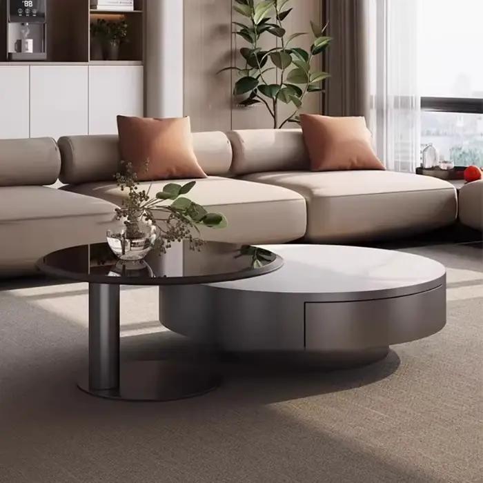Table Basse ronde moderne pour Salon