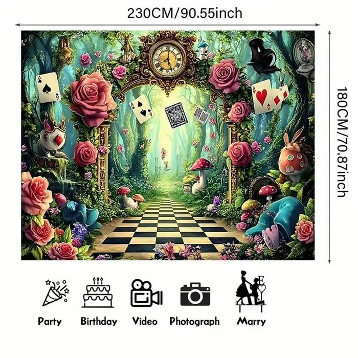 Tapisserie murale Alice au pays des merveilles