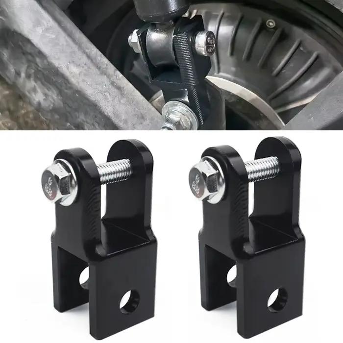 Accessoires de conversion pour embout de fourche de moto, pour embouts de fourche ronds, avec double port de fourche de 20 mm, pièce d'augmentation de hauteur pour amortisseur arrière