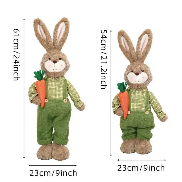 Ornement de lapin de Pâques en dessin animé