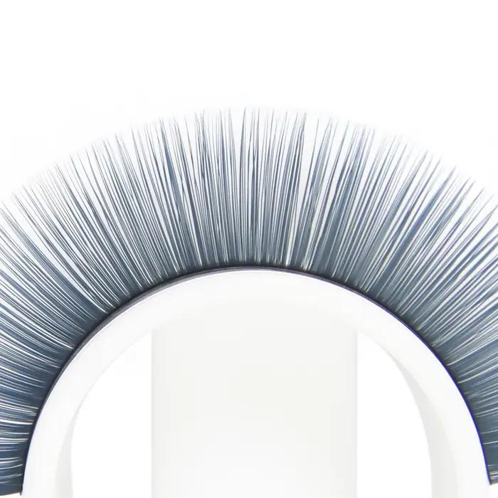GLAMLASH cils colorés bleu lac/lavande/cannelle/vert foncé/gris Matcha Extension de faux cils colorés naturels individuels