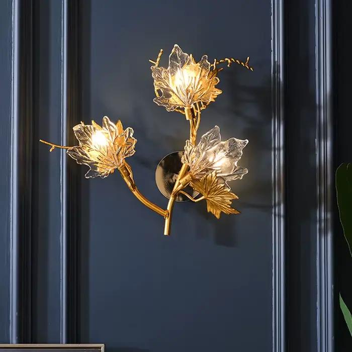 Lustre en cristal de cuir chevelu d'érable