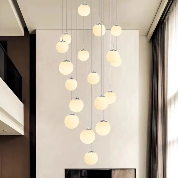 Décor moderne led lumières anneaux lampes suspendues pour salon led lustres pour salle à manger suspension éclairage intérieur