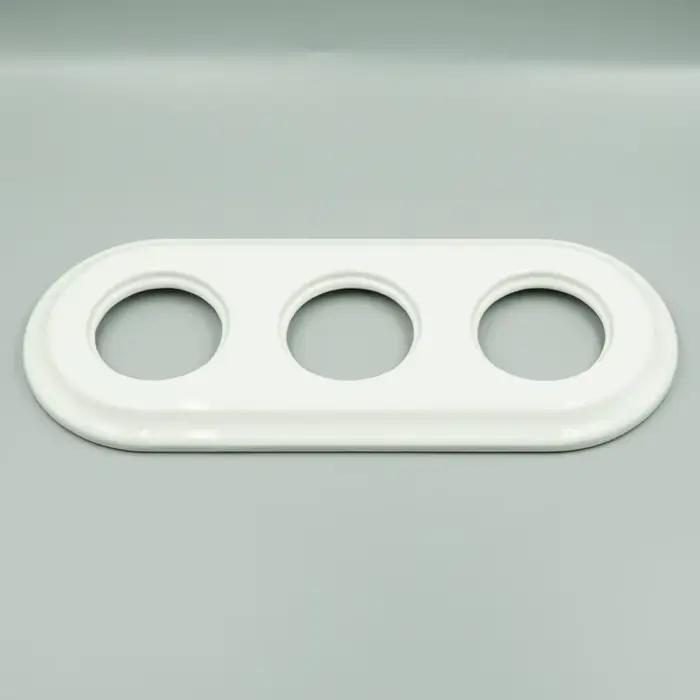 Porcelaine Vintage encastré simple double Triple cadre pour interrupteurs muraux et prises
