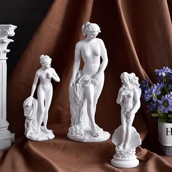 Sculpture d'ornement de déesse vénus, Statues grecques, Afrodite, Arts et artisanat en résine, décoration de bureau familial, classique d'europe du nord