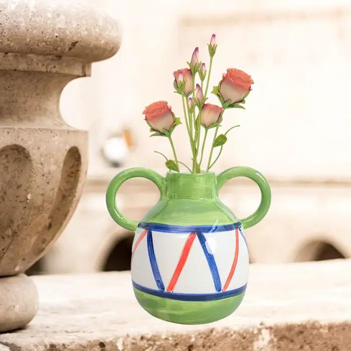 Vase à fleurs décoratif, accessoire Photo, Vase en porcelaine pour pot de fleurs moderne, Vase décoratif pour salon, bureau, décoration de bureau