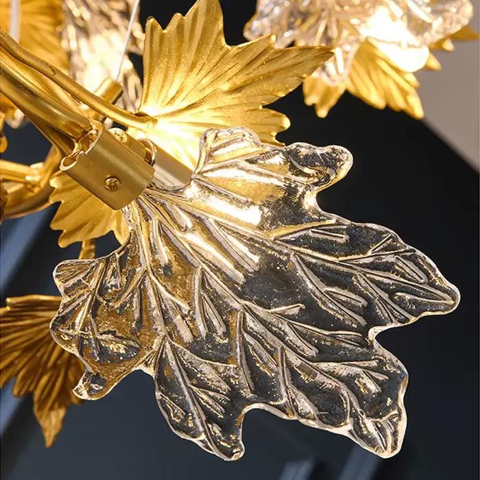 Lustre en cristal de cuir chevelu d'érable