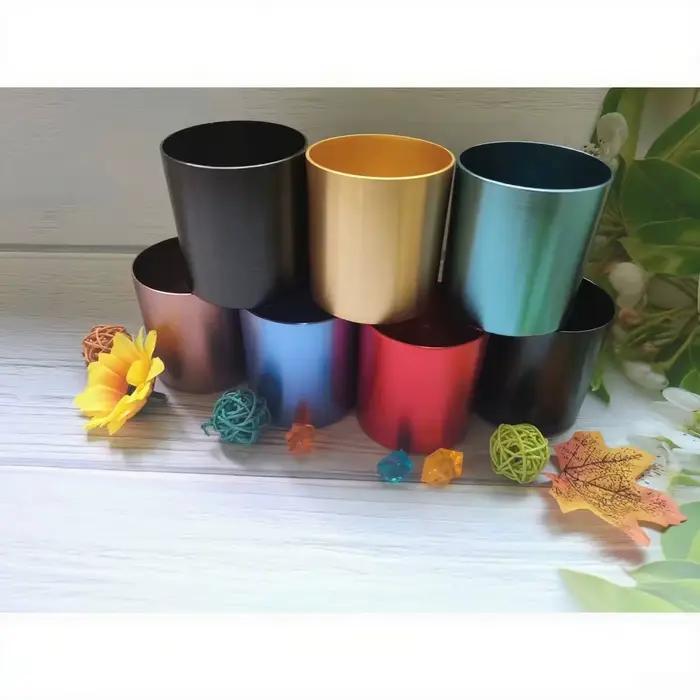 Tasse en aluminium pour bougie d'aromathérapie, tasse à bougie, tasse en oxyde d'aluminium pour ustensiles, souvenir de voyage de mariage, pendaison de crémaillère, rassemblement de fête