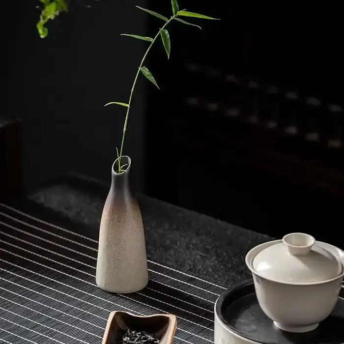 Chine poterie Mini petits Vases à fleurs traditionnel chinois Style rétro Vase en céramique salon décoration de la maison