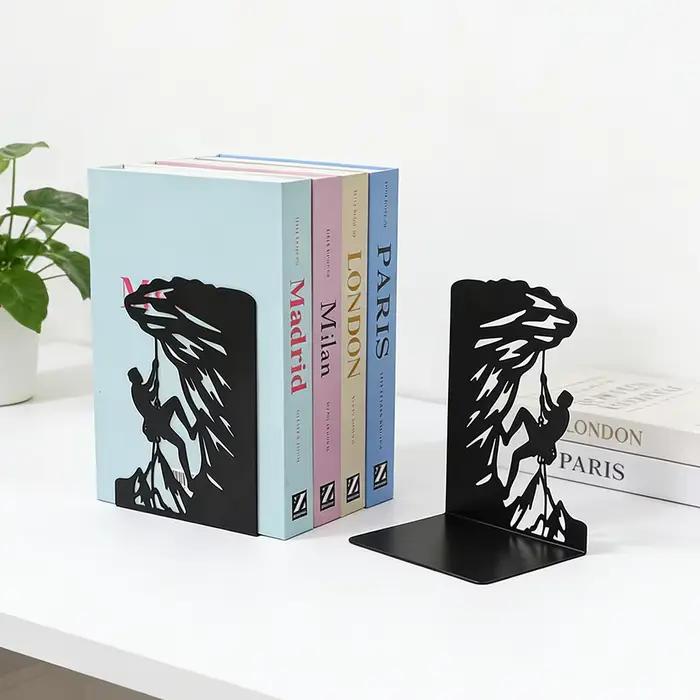 Serre-livres en métal pour étagères
