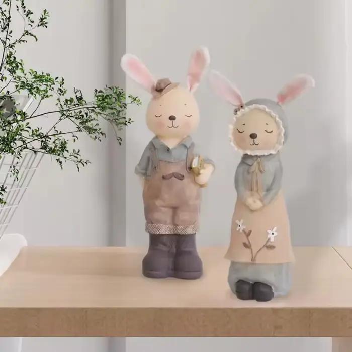 Mini Statue de lapin de pâques