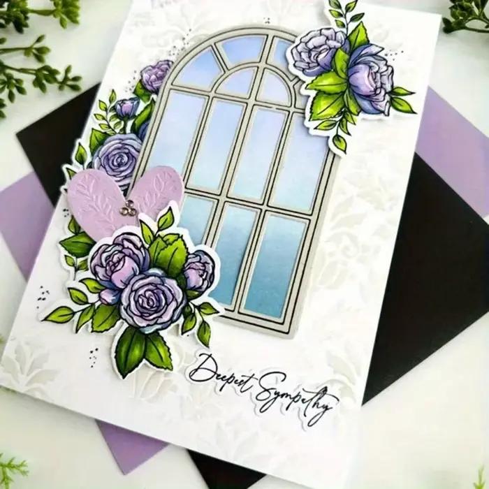 Pochoir en plastique à motif de printemps Vintage
