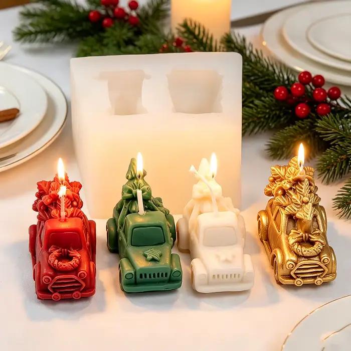Moule en silicone pour bougie de voiture de Noël