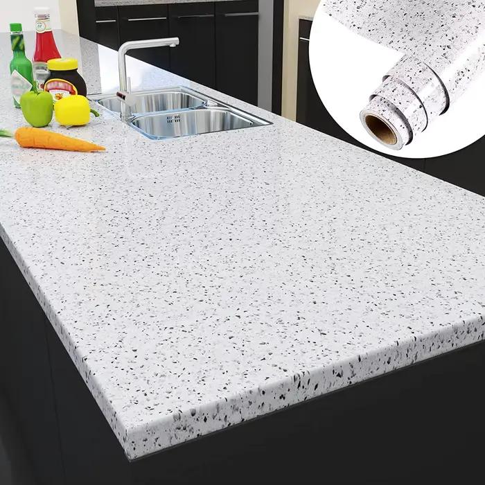 Papier peint auto-adhésif en granit, papier de Contact pour comptoirs, autocollants muraux, Film décoratif, salle de bains, armoires de cuisine, décoration de maison