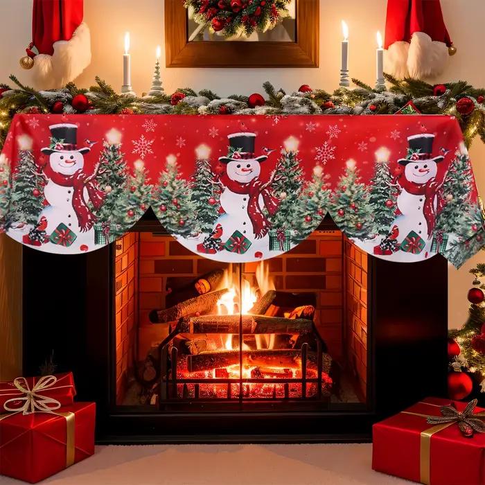 Noël bonhomme de neige cheminée écharpe décorations de noël pour la maison 2025 noël salon ornement Navidad Natal nouvel an cadeau 2026