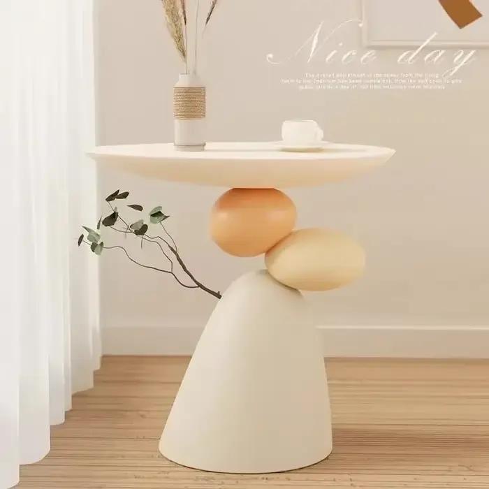 Concepteur chaud nouveau modèle salon sol ornement crème Style canapé Table d'appoint