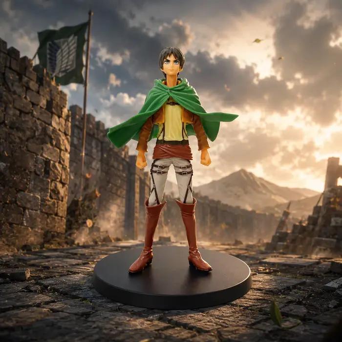 Figurine articulée Titan, Eren, Figurine d'anime, Cadeau de merchandising d'anime pour l'anniversaire des amis, Statue de personnage d'anime, Ornement de bureau, Ornement de console PC, Figurine de co