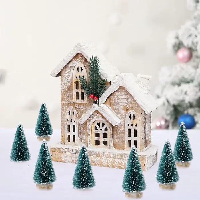 30 pièces Mini arbre de noël décoratif bricolage