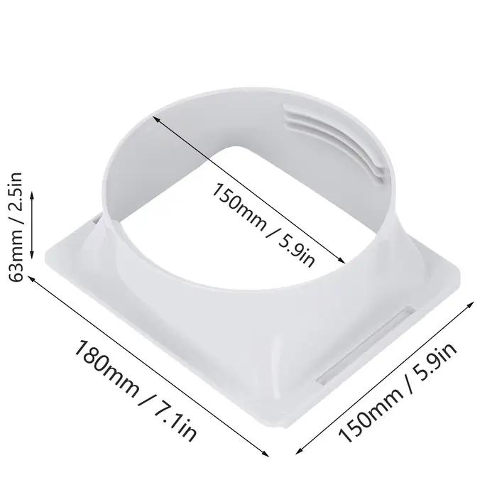 Adaptateur de tuyau de conduit d'échappement de climatiseur, conduits AC amovibles, double conduit, kit de fenêtre de climatiseur Portable
