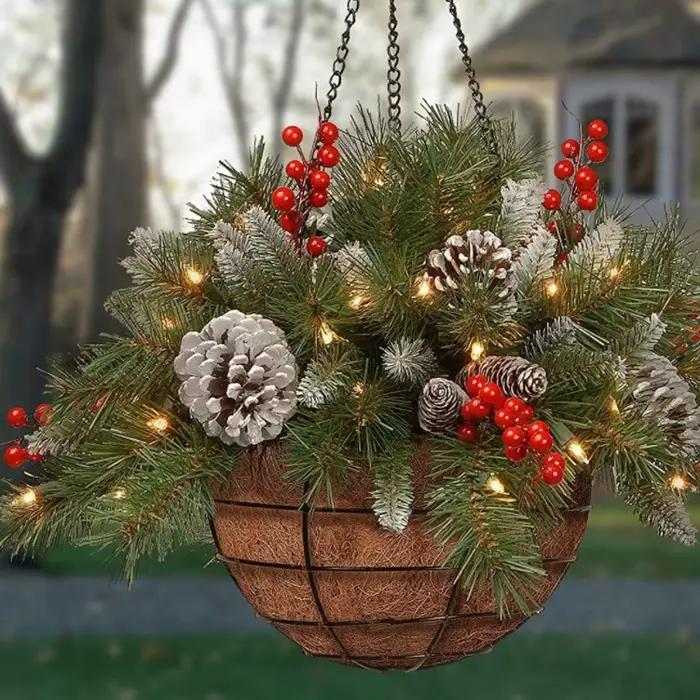 Couronne de noël, décoration de Festival