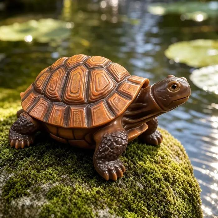 Statue de tortue artificielle pour décoration extérieure de jardin