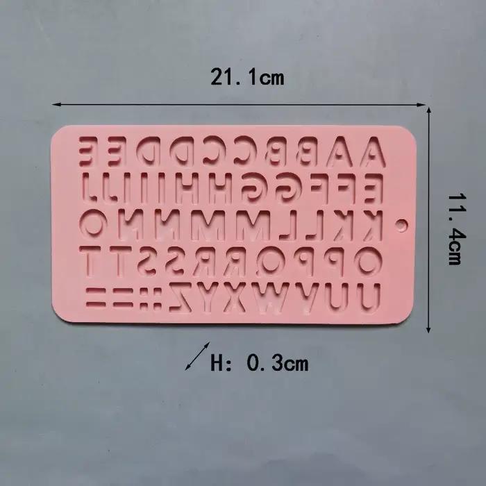 Moule à chocolat en Silicone avec lettres et chiffres