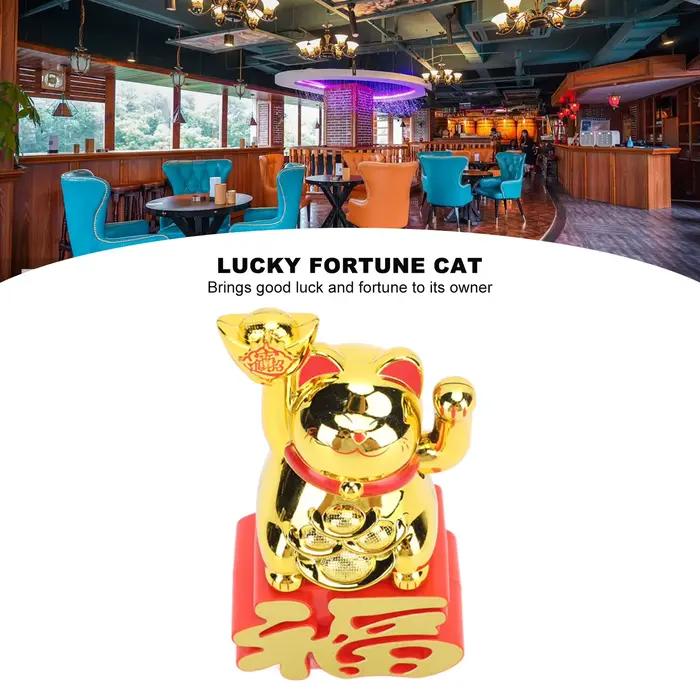 Ornement de chat chanceux bras agitant attirer la richesse pour bureau voiture boutique occasions spéciales cadeau prière à la maison ouverture de magasin