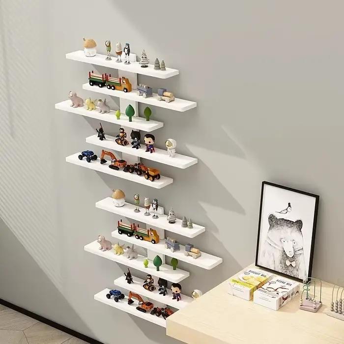 Étagère murale pour la présentation de figurines, de petits blocs de construction et d'objets de collection - Étagère de rangement intérieure moderne