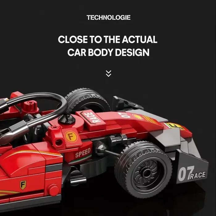 Technologie Formula Racing Car Building Blocks 245PCS 1:24 F1 Vehicle Model Bricks Puzzle DIY Assembly Desktop Decor teens'Gift